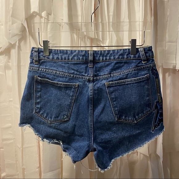 Vintage Hand Painted Black Sabbath Denim Cutoffs - Picture 3 of 7